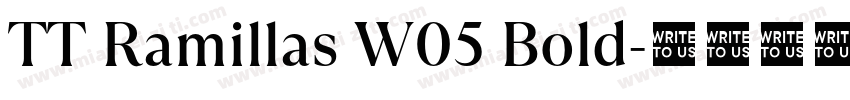 TT Ramillas W05 Bold字体转换